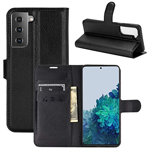 ROVLAK Hülle für Samsung Galaxy S21 Wallet Flip Case mit Kartenslot Stoßfeste Lichee Muster PU Leder Case+Inner TPU Silikon Hülle mit Kickstand Tasche für Samsung Galaxy S21 Smartphone,Schwarz ROVLAK Hülle für Samsung Galaxy S21 Wallet Flip Case mit Kartenslot Stoßfeste Lichee Muster PU Leder Case+Inner TPU Silikon Hülle mit Kickstand Tasche für Samsung Galaxy S21 Smartphone,Schwarz von ROVLAK