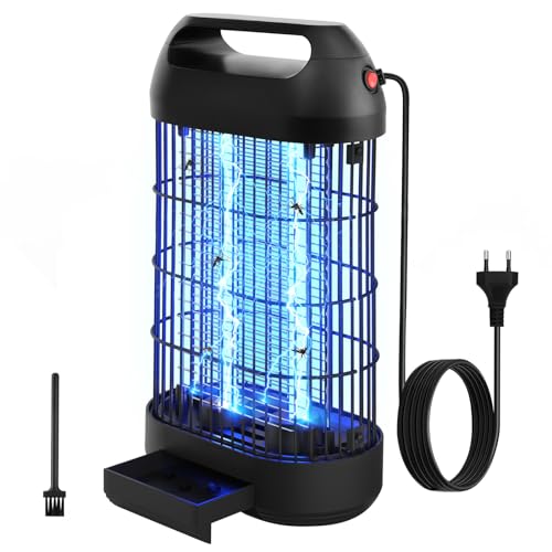 Insektenvernichter Elektrischer 18W Mückenlampe UV-Licht Mückenfalle Doppelelektrogitter LED Fliegenfalle Elektrisch Effektive Moskitoschutz Lampe für Innen, Küche, Schlafzimmer, Wohnzimmer von ROVLAK