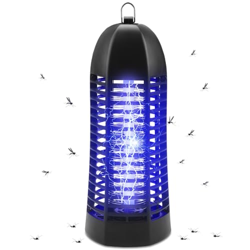 ROVLAK Insektenvernichter Elektrischer Mückenlampe 6W UV-Licht Insektenfalle LED Fliegenfalle Lampe Mückenfalle Innen Effektive Moskitoschutz Lampe für Außen, Küche, Schlafzimmer, Wohnzimmer von ROVLAK