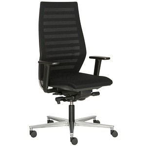 ROVO CHAIR Bürostuhl Rovo R12, 6060 EB 3-10 Stoff schwarz, Gestell alu von ROVO CHAIR