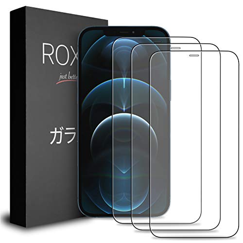 ROXX Japanisches 9H Schutzglas (3 Stück) | Volle Displayabdeckung | Kompatibel mit iPhone 12 & 12 Pro (6,1 Zoll) von ROXX just better
