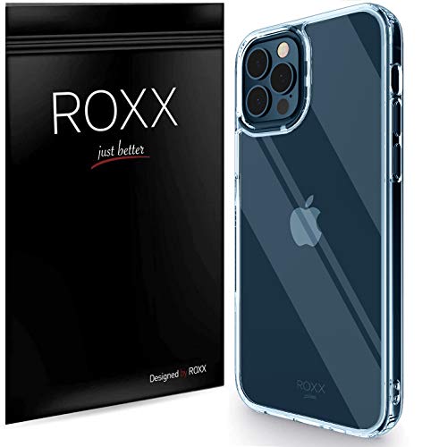 Roxx Antigelb Clear Case Hardcase Hülle | Kompatibel mit Apple iPhone 12/12 Pro 6,1 Zoll | 9H Kratzfeste Glasrückseite von ROXX just better