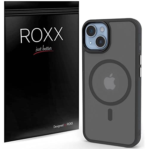 Roxx Black Shield Hülle | Schlank & Unzerstörbarer Schutz | Kompatibel mit iPhone 14 | Hardcase | Displayschutz | Kameraschutz | Kompatibel mit MagSafe Zubehör von ROXX just better