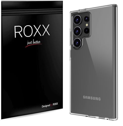 Roxx Clear Case Hülle | Einzigartig | Vergilbungsfrei | Für Samsung Galaxy S24 Ultra | Hardcase | Displayschutz | Kameraschutz von ROXX just better