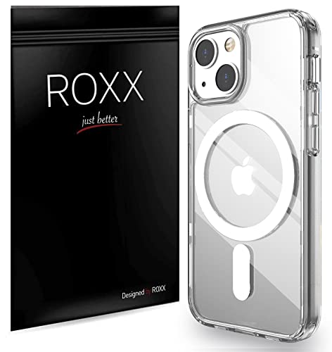 Roxx Clear Case Hülle | Wie das Original nur Besser | Vergilbungsfrei | Für iPhone 15 Plus | Hardcase | Displayschutz | Kameraschutz | Kompatibel mit MagSafe Zubehör von ROXX just better