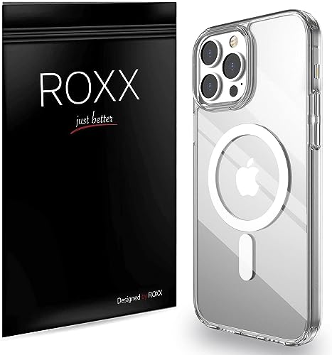 Roxx Clear Case Hülle | Wie das Original nur Besser | Vergilbungsfrei | Für iPhone 15 Pro | Hardcase | Displayschutz | Kameraschutz | Kompatibel mit MagSafe Zubehör von ROXX just better