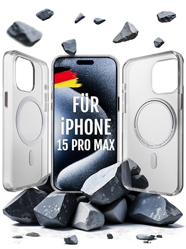 Roxx Clear Case Hülle | Wie das Original nur Besser | Vergilbungsfrei | Für iPhone 15 Pro Max | Hardcase | Displayschutz | Kameraschutz | Kompatibel mit MagSafe Zubehör von ROXX just better