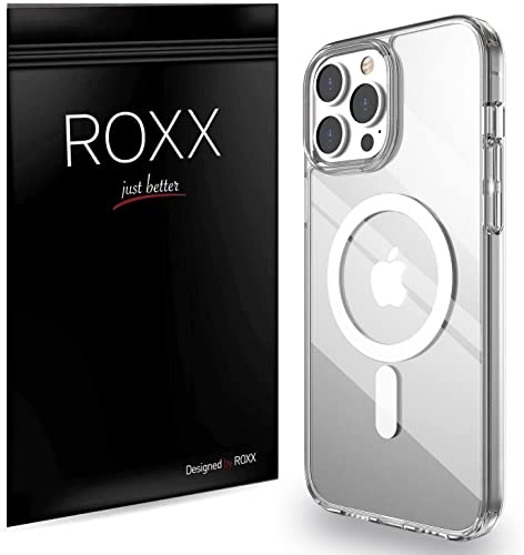 Roxx Clear Case Hülle | Wie das Original nur Besser | Vergilbungsfrei | Kompatibel mit iPhone 14 Pro | Hardcase | Displayschutz | Kameraschutz | Kompatibel mit MagSafe Zubehör von ROXX just better