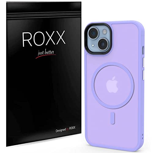 Roxx Purple Shield Hülle | Schlank & Unzerstörbarer Schutz | Kompatibel mit iPhone 14 Plus | Hardcase | Displayschutz | Kameraschutz | Kompatibel mit MagSafe Zubehör von ROXX just better