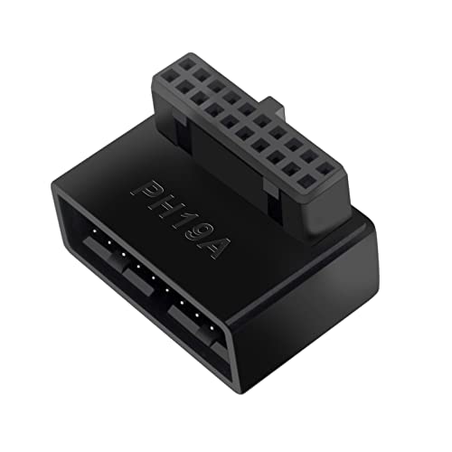 ROYJJ USB 90 Grad Motherboard Adapter 19 Pin/20 Pin Verlängerung Adapter Buchse für Desktop Motherboard ROYJJ USB 90 Grad Motherboard Adapter 19 Pin/20 Pin Verlängerung Adapter Buchse für Desktop Motherboard von ROYJJ