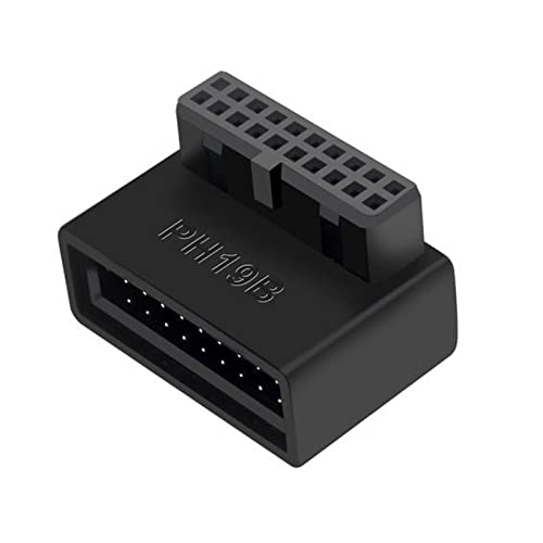 ROYJJ USB 90 Grad Motherboard Adapter 19 Pin/20 Pin Verlängerung Adapter Buchse für Desktop Motherboard ROYJJ USB 90 Grad Motherboard Adapter 19 Pin/20 Pin Verlängerung Adapter Buchse für Desktop Motherboard von ROYJJ