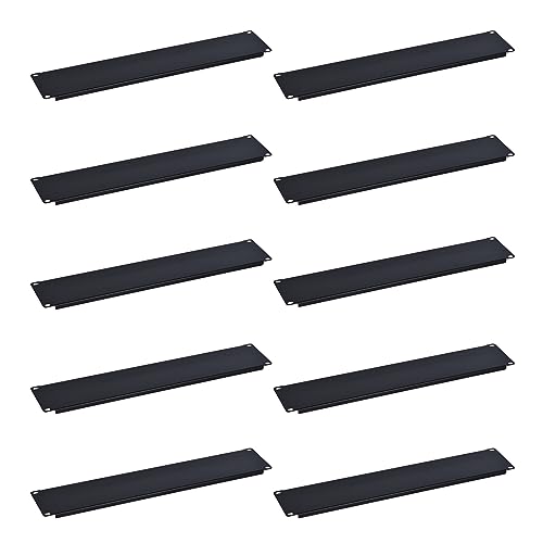RackPath 2U Blanko-Abstandshalter für 19-Zoll-Server-Rack-Gehäuse oder Netzwerkschrank, 10 Stück RackPath 2U Blanko-Abstandshalter für 19-Zoll-Server-Rack-Gehäuse oder Netzwerkschrank, 10 Stück von RP RACKPATH