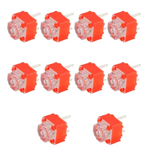RPFROP 10 Stück 6 X 6 Mm Quadratische Stumm Maus Mikroschalter Ersatz Maus Mikroschalter Für 2DV-20-Millionen Tasten von RPFROP