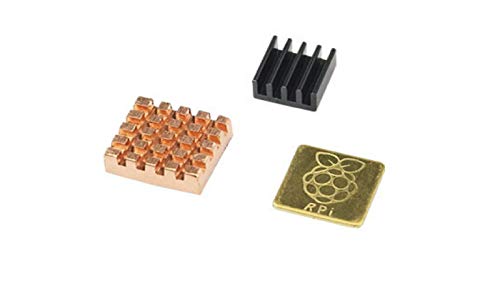 RPI Raspberry Pi - 3-teiliges Premium Kühlkörper Set kompatibel mit Allen gängigen Raspberry Pi Modellen von RPI