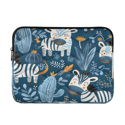 Niedliche Cartoon-Zebras-Kaktus-Computertasche für Laptops, gepolsterte 13-Zoll-Laptop-Tasche für Damen und Herren Niedliche Cartoon-Zebras-Kaktus-Computertasche für Laptops, gepolsterte 13-Zoll-Laptop-Tasche für Damen und Herren von RPLIFE