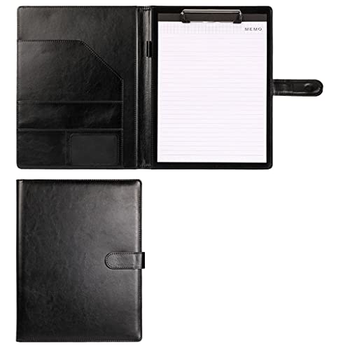 Zwischenablage-Ordner A4 Klemmbrett Ordner Konferenzordner Rechtliche Schreibblock Dokument Foldover Klemmbrett(Black,With notebook) von RPXHZLKTM