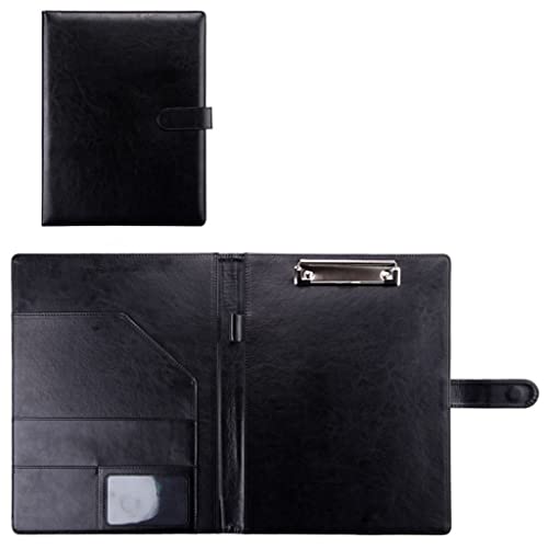 Zwischenablage-Ordner A4 Klemmbrett Ordner Konferenzordner Rechtliche Schreibblock Dokument Foldover Klemmbrett(Black,Without notebook) von RPXHZLKTM