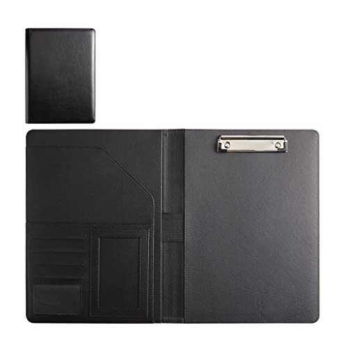 Zwischenablage-Ordner Business-Lebenslauf-Ordner Leder Interview Business Organizer mit Legal Pad Ordner Zwischenablage Interview-Ordner(Black,No calculator) von RPXHZLKTM