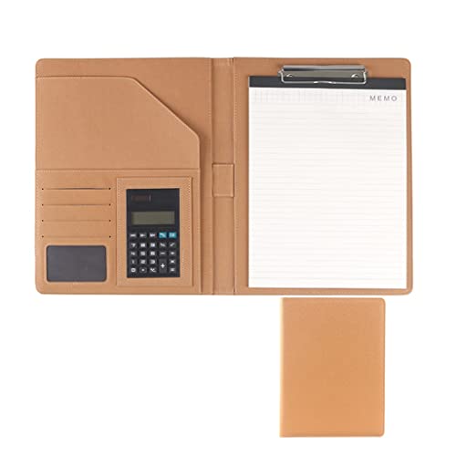 Zwischenablage-Ordner Klemmbrett-Ordner A4 Konferenzordner Ordner Arbeit Schreiben Foldover Klemmbrett Organizer(Yellow,8digit calculator) von RPXHZLKTM