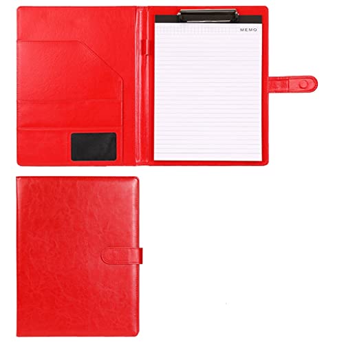 Zwischenablage-Ordner Klemmbrett-Ordner mit Abdeckung for Rechtsblockhalter, Briefgröße A4, Schreibblock, Schule, Büro, Konferenz(Red,With notebook) von RPXHZLKTM
