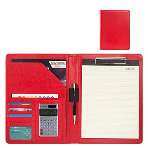Zwischenablage-Ordner Ordner, Zwischenablage, Lebenslauf, Vorstellungsgespräch, Dokument, Visitenkartenhalter, Steckplatz, A4-Format, Schreibblockhalter(Blue,12digit calculator) von RPXHZLKTM