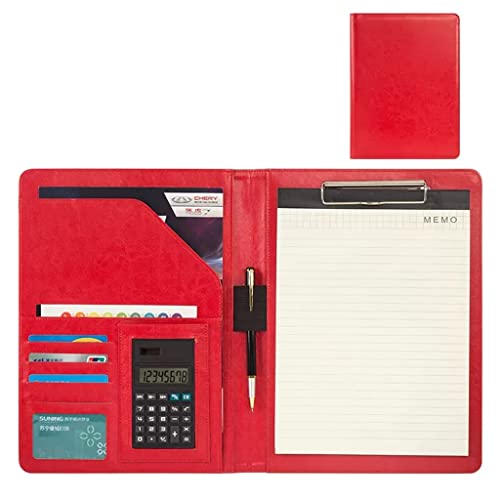 Zwischenablage-Ordner Ordner, Zwischenablage, Lebenslauf, Vorstellungsgespräch, Dokument, Visitenkartenhalter, Steckplatz, A4-Format, Schreibblockhalter(Blue,8digit calculator) von RPXHZLKTM