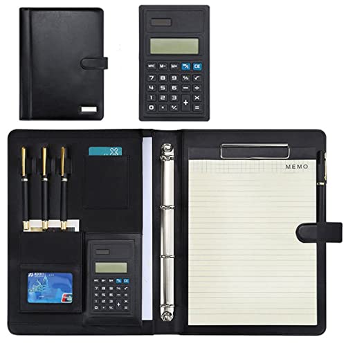 Zwischenablage-Ordner Ordner 4 Ringbuch Business Ordner Organizer for Vorstellungsgespräche Konferenz und Präsentation(8digit calculator) von RPXHZLKTM