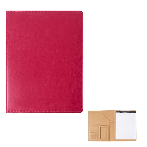 Zwischenablage-Ordner Ordner Business Case Organizer Tasche for Pad Notebook Lebenslauf Business Organizer Interview und Meeting(Red,No calculator) von RPXHZLKTM