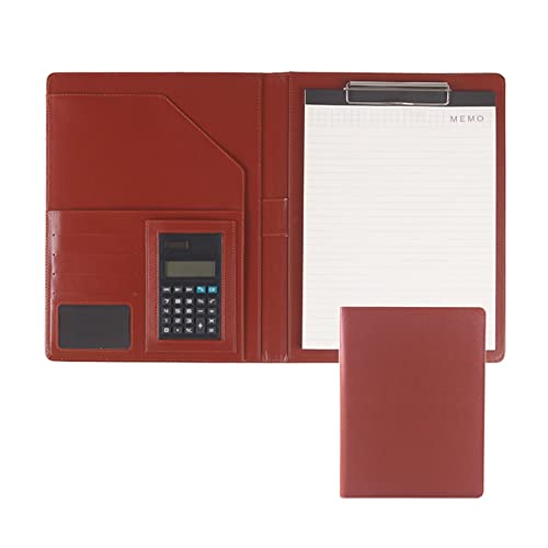 Zwischenablage-Ordner Smart Business A4 Fall Dokument Veranstalter Handliche Taschen Konferenz Auftragnehmer Executive Ordner Kunstleder(Brown,8digit calculator) von RPXHZLKTM