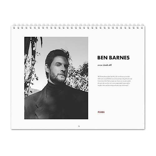 Ben Barnes Vol.2-2026 Wall Calendar von RR.Design