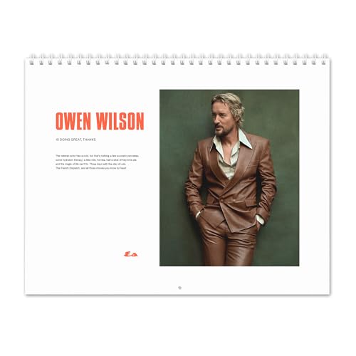Owen Wilson Vol.1-2026 Wall Calendar Owen Wilson Vol.1-2026 Wall Calendar von RR.Design