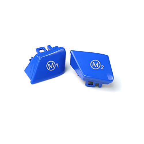 M1M2 + Motorschalter Startknopf Abdeckung Aufkleber Kappe Ersatz für BMW F Chassis (M1+M2, blau) von RRX