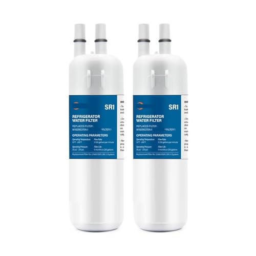 Kühlschrank-Wasserfilter, Kompatibel Mit W10295370A, W10295370W10276924, W10291030, WRL767SIAM, WRS322FDAB, WRS325FDAB Ersatz(2pcs) von RRYUIOO