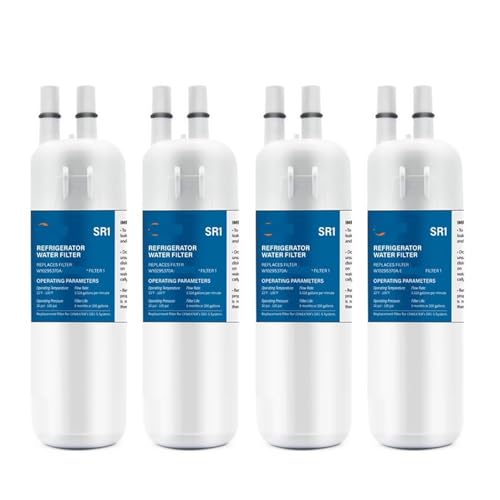 Kühlschrank-Wasserfilter, Kompatibel Mit W10295370A, W10295370W10276924, W10291030, WRL767SIAM, WRS322FDAB, WRS325FDAB Ersatz(4PCS) von RRYUIOO