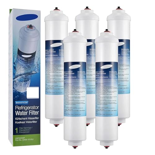 Kühlschrank-Wasserfilterkartusche, Kompatibel For DA29-10105J HAFEX/EXP WSF-100 5231JA2010B GE GXRTQR, Kühlschrank-Ersatzfil(5pcs) von RRYUIOO