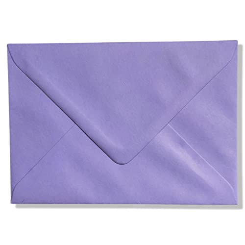 Luxus-Briefumschläge, C6, 162 x 114 mm, 100 g/m², 16,2 x 11,4 cm, Lila, 1000 Stück Luxus-Briefumschläge, C6, 162 x 114 mm, 100 g/m², 16,2 x 11,4 cm, Lila, 1000 Stück von RS C&C