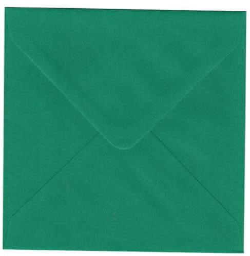 Luxus Quadratische Briefumschläge 14 x 14 cm 140 x 140 mm 110 GSM (Grün, 50) von RS C&C