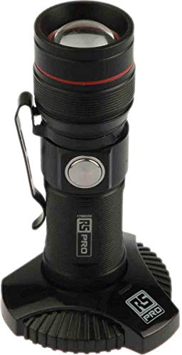 RS PRO Akku Taschenlampe LED Schwarz im Alu-Gehäuse, 300 lm / 100 m, 93 mm von RS PRO