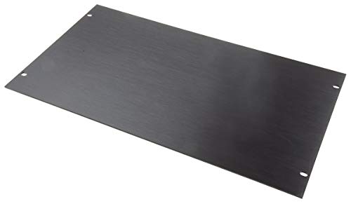 RS PRO Aluminium Frontplatte 6U, 482.6 x 310.4mm, Schwarz von RS PRO