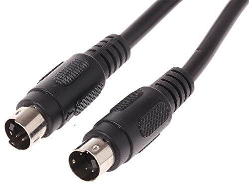 RS PRO DIN Videokabel, 4-polig, Mini-DIN 4-polig, Mini-DIN, Stecker/Stecker Schwarz, L. 1m von RS PRO