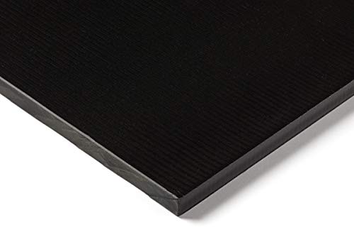 RS PRO GRP Kunststoffplatte, Schwarz, 40mm x 250mm x 305mm / 1.35g/cm³ bis +100°C, Voll von RS PRO
