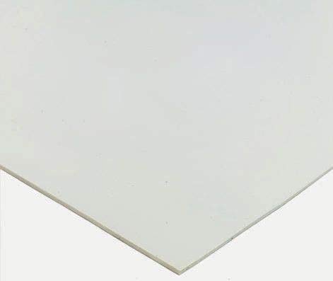 RS PRO Moosgummiplatte Silikon, Weiß, 600mm x 6mm x 600mm 1.25g/cm³ von RS PRO