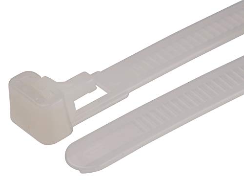 RS PRO Nylon 66 Kabelbinder lösbar 7,6 mm x 150mm, 100 Stück, Packung a 100 Stück von RS PRO