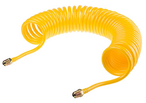 RS PRO PA Spiralschlauch Gelb mit BSP 1/4" Außengewinde Anschluss, Innen-Ø 5mm x 4m, 10bar von RS PRO