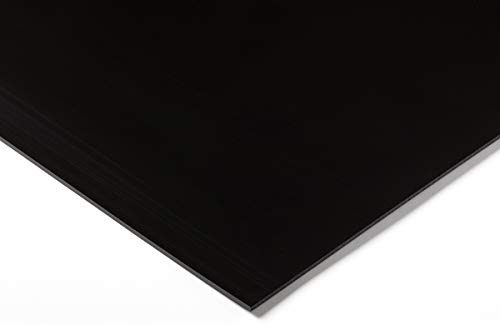 RS PRO PEHD Kunststoffplatte, Schwarz, 3mm x 500mm x 1000mm / 0.95 → 0.96g/cm³ bis +80°C, Voll, Packung a 3 Stück von RS PRO