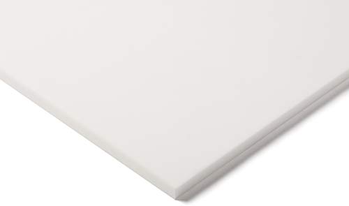 RS PRO PTFE Kunststoffplatte, Weiß, 10mm x 300mm x 600mm / 2.18 → 2.21g/cm³ bis +260°C, Voll von RS PRO