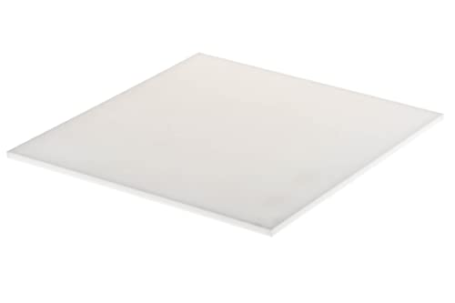 RS PRO PTFE Kunststoffplatte, Weiß, 6mm x 300mm x 300mm / 2.18 → 2.21g/cm³ bis +260°C, Voll von RS PRO