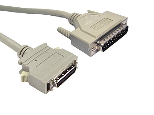 RS PRO Parallel-Kabel 25-polig, D-Sub Stecker Centronics Stecker L. 3m, Grau von RS PRO