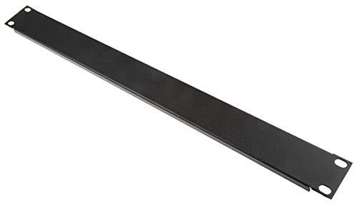 RS PRO Stahl Blindplatte 1U, 483 x 9mm, Schwarz von RS PRO