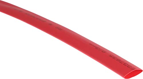 RS PRO Wärmeschrumpfschlauch, Polyolefin Rot, Ø 9mm Schrumpfrate 3:1, Länge 5m, Packung a 5 Meter von RS PRO